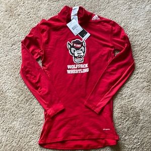 adidas( NWT ) NC State Wrestling Team Clima Warm  - Long Sleeve Adult Medium